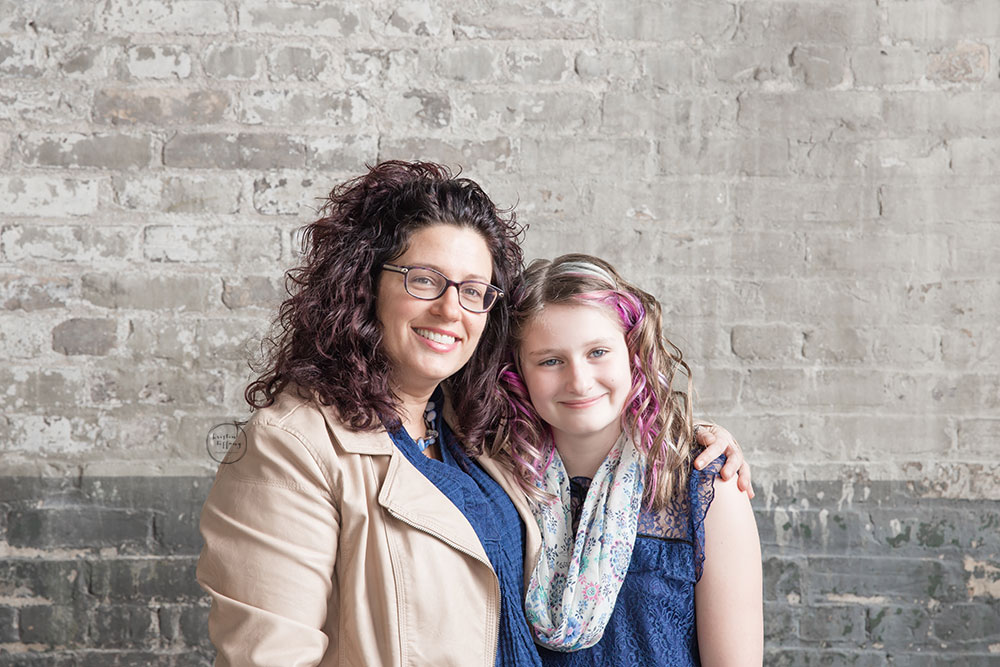 a photo of a mother with her teenaged daughter