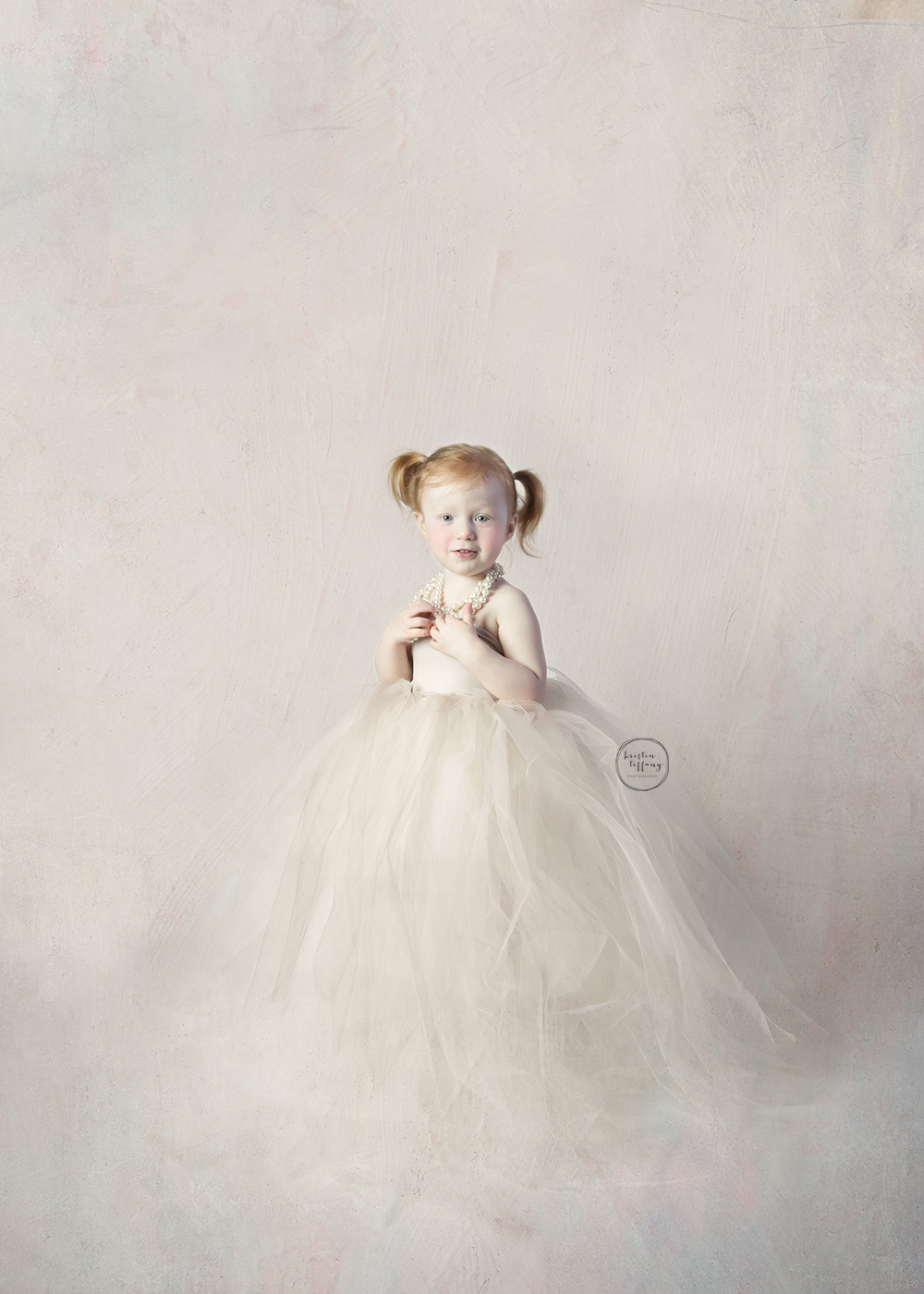 a photo of a little girl in a large tutu