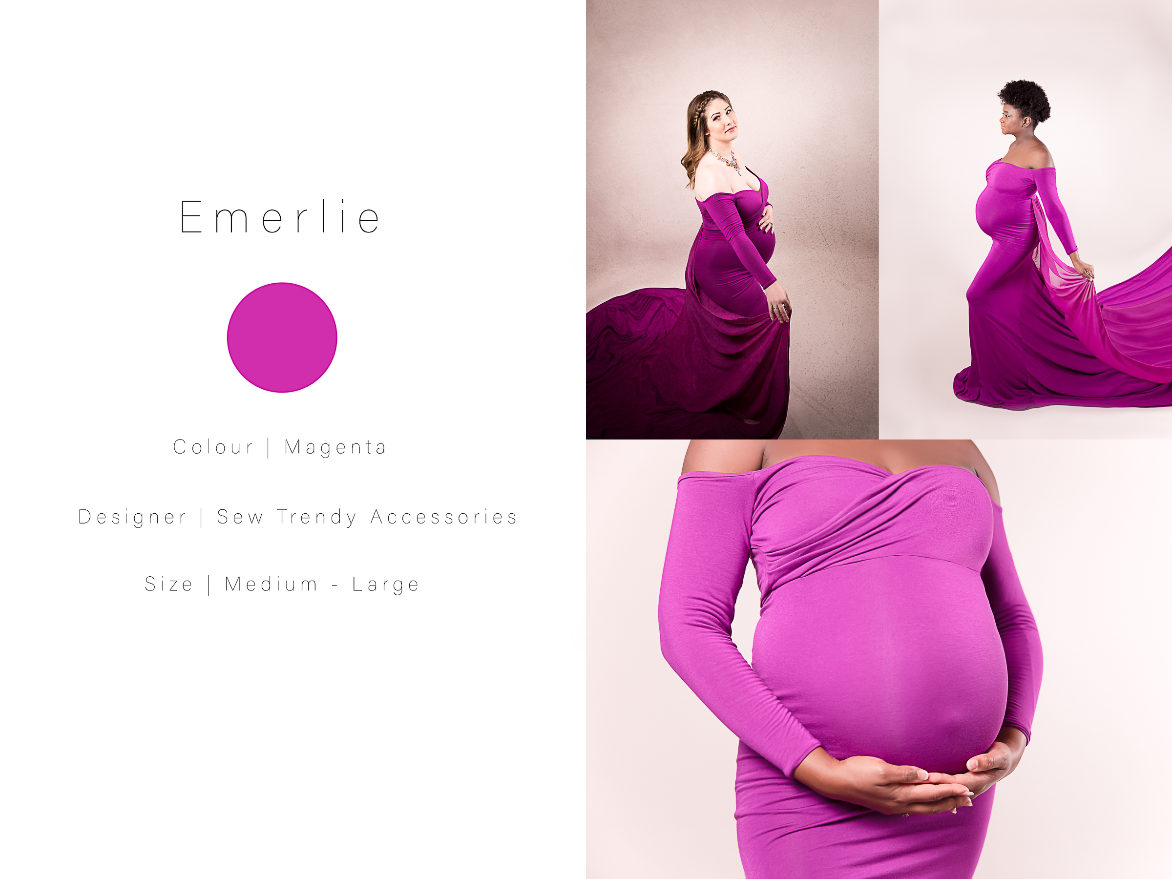 a collage of maternity photos