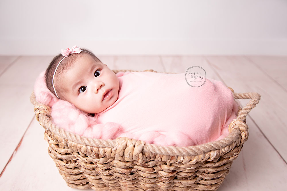 a photo of a baby girl at her photo session