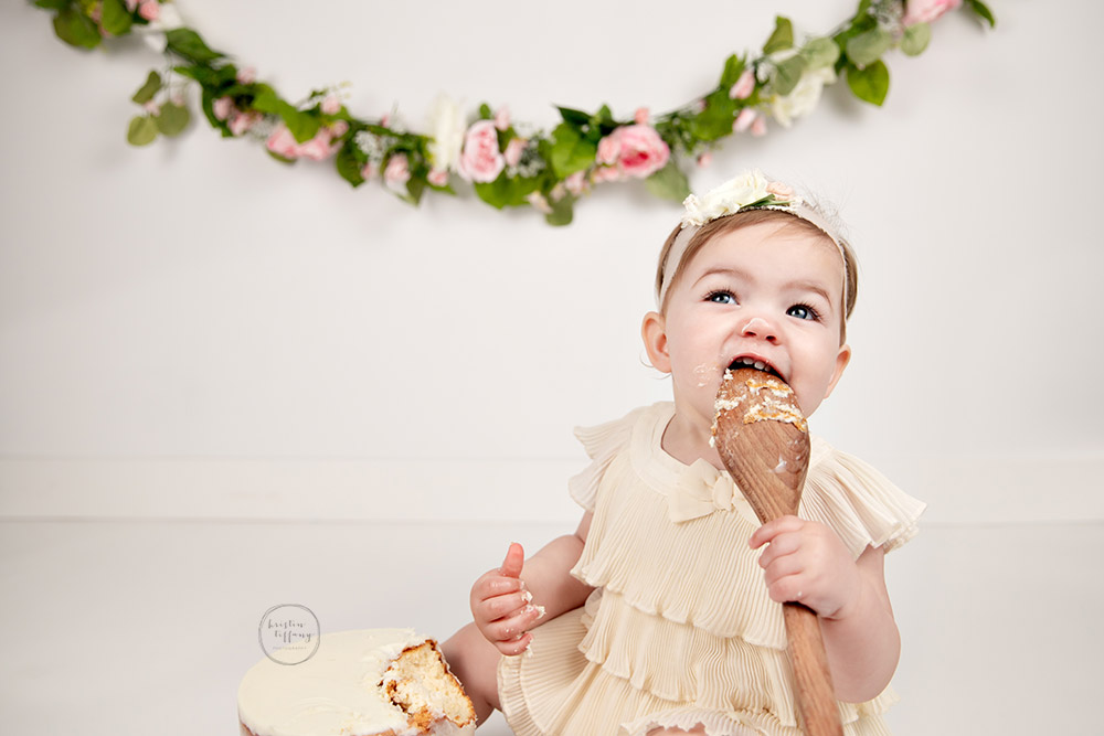 A photo from a Cake Smash Session with Kristin Tiffany Photography