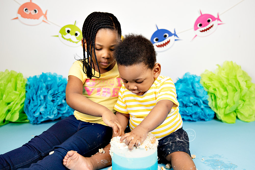 a photo from a Cake Smash Session with Kristin Tiffany Photography