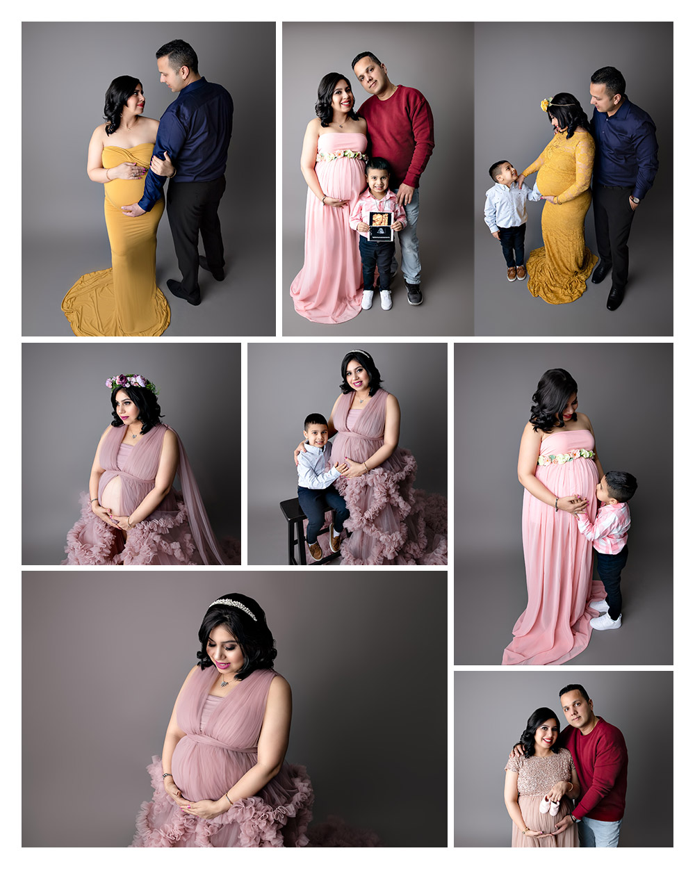 photos from a family maternity session with Kristin Tiffany Photography