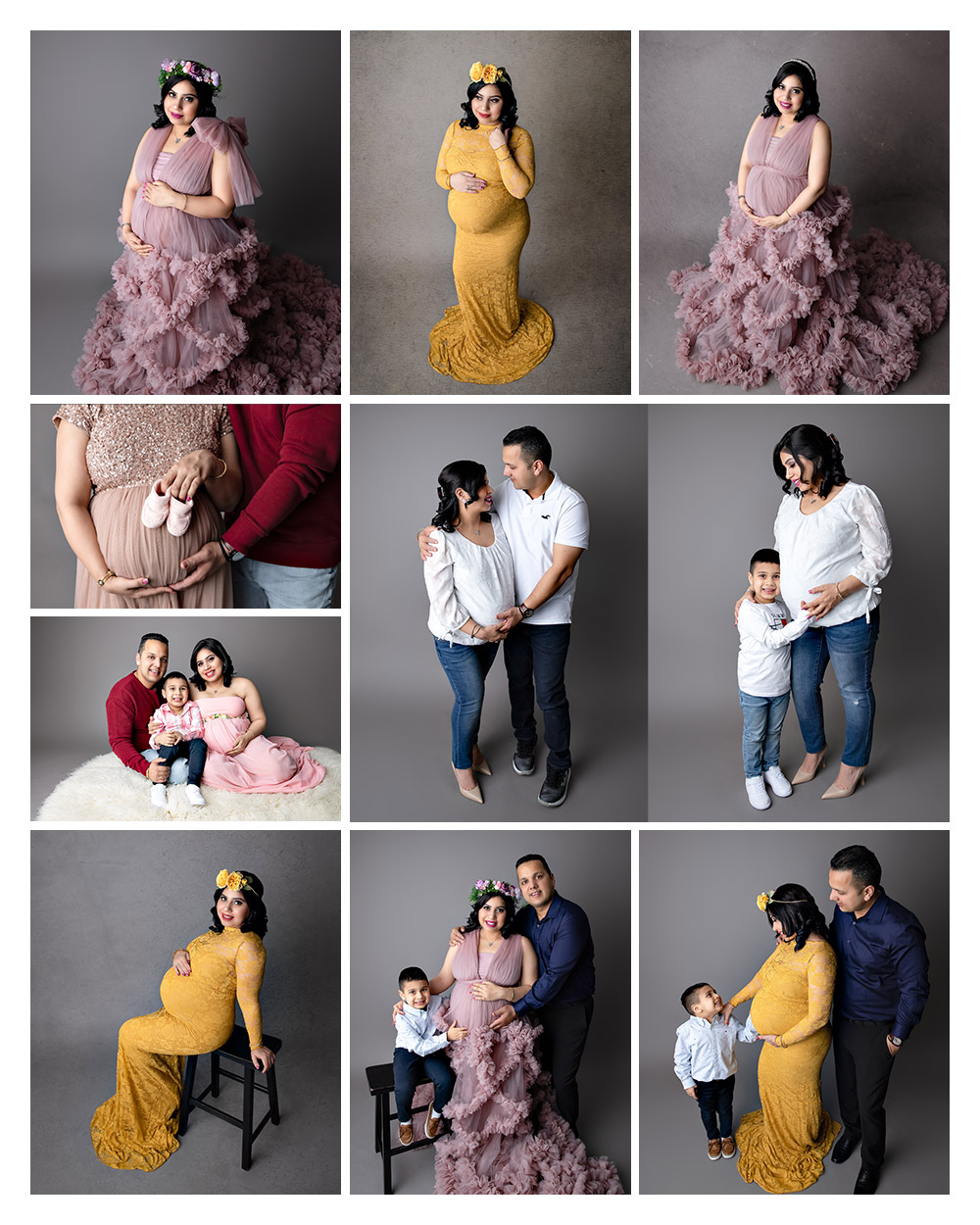 photos from a family maternity session with Kristin Tiffany Photography