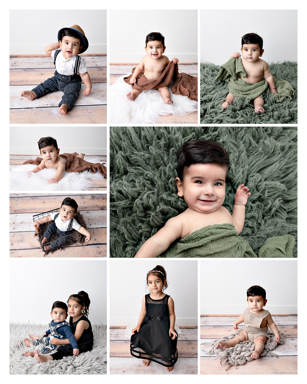 photos from a sitter session with Kristin Tiffany Photography