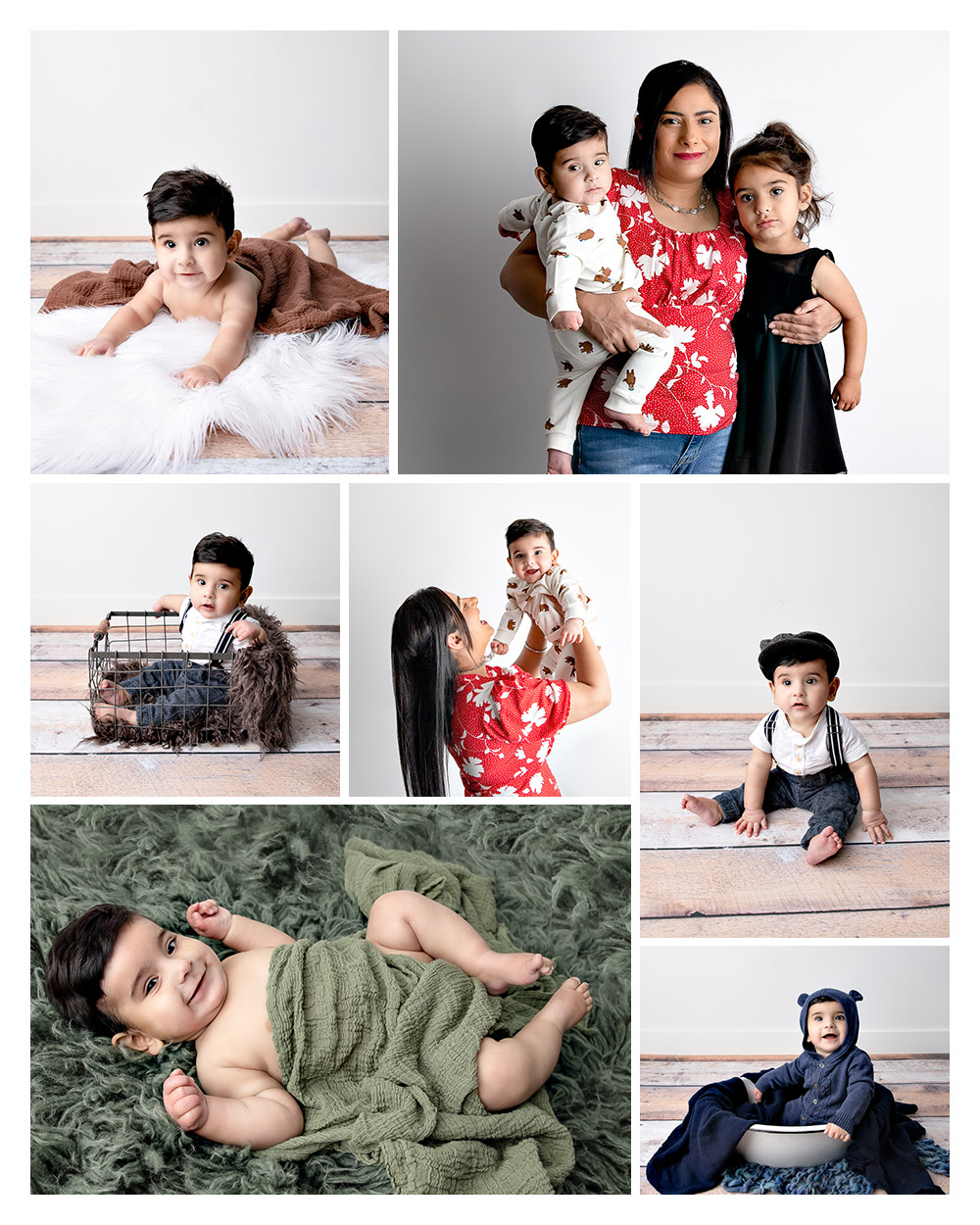photos from a sitter session with Kristin Tiffany Photography