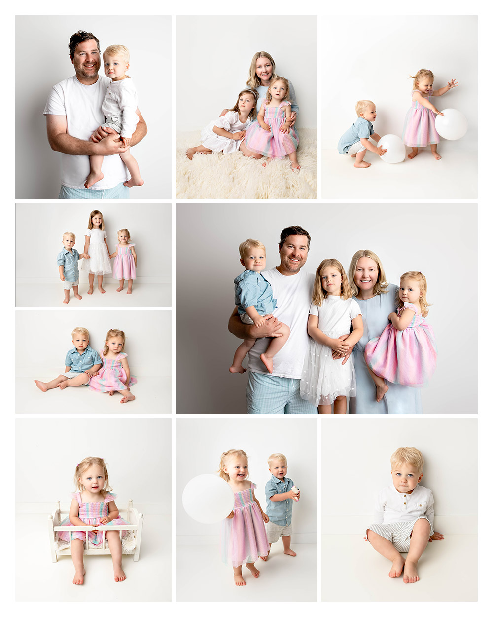 twin family photos by Kristin Tiffany Photography